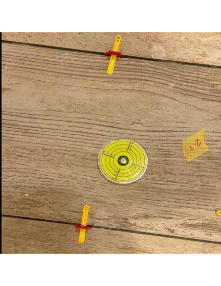 Nivel de Burbuja Circular SIZIKJXGHWYI 80mm Amarillo-Verde