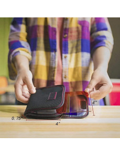 Funda para Filtros de Lente de Cámara DomeStar 2PCS 25-82mm 2