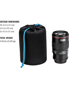 Bolsa Suave para Lente Tenba 15x11 cm Neopreno Protector 2
