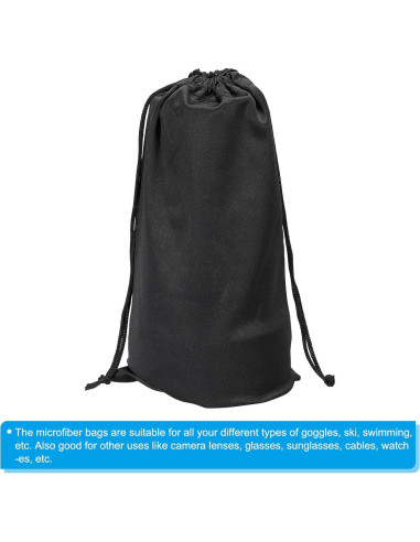 Bolsa para Gafas de Esquí PATIKIL, Funda Microfibra 24x14cm