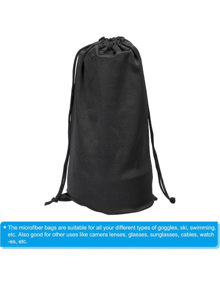 Bolsa para Gafas de Esquí PATIKIL, Funda Microfibra 24x14cm