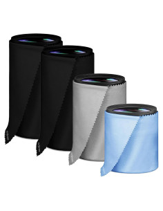 Bolsas de Lente de Microfibra Eco-Fused - Paquete de 4