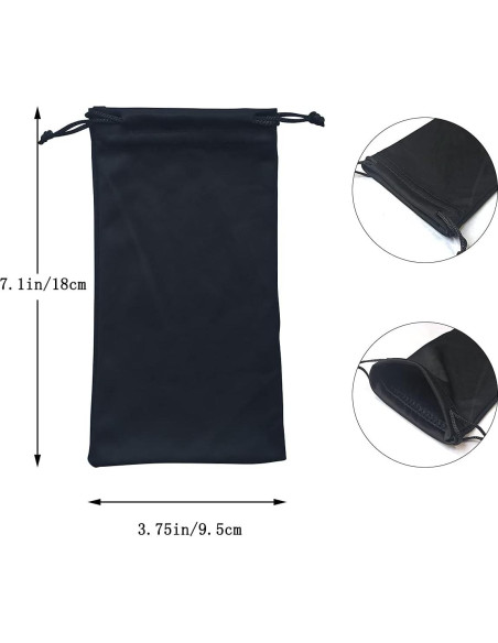 Bolsa de Almacenamiento para Gafas de Sol Yuntop - 4 Pcs Microfibra Bolsa de Almacenamiento para Gafas de Sol Yuntop - 4 Pcs Microfibra