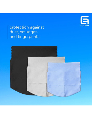 Bolsas de Lente de Microfibra Eco-Fused - Paquete de 4