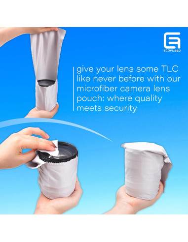 Bolsas de Lente de Microfibra Eco-Fused - Paquete de 4