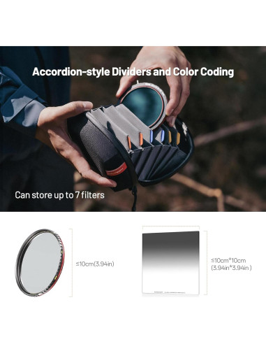 Funda de Filtro Duro PGYTECH para Filtros de 10cm - Impermeable