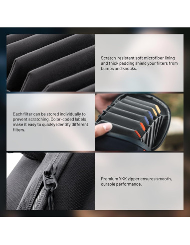 Funda de Filtro Duro PGYTECH para Filtros de 10cm - Impermeable