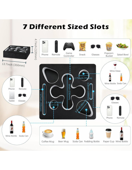 Soporte para Tazas MoKo 33cm x 33cm Organizador Sofá