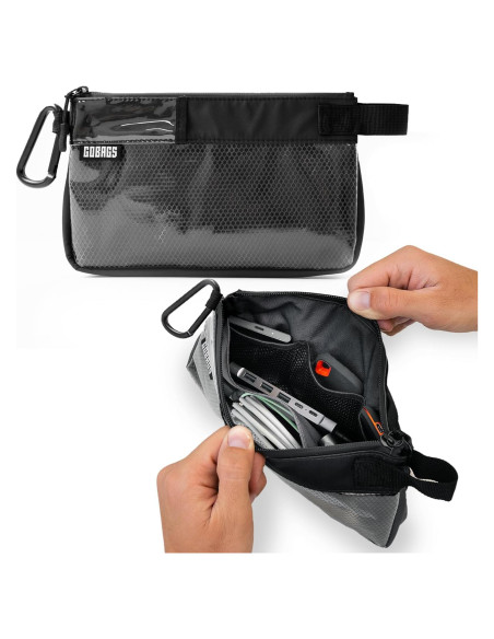 Bolsa Organizadora de Accesorios GOBAGS - Pequeña Negra