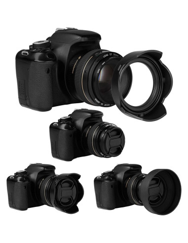 Juego de parasoles 58mm Funifunds: tulipán y goma colapsable