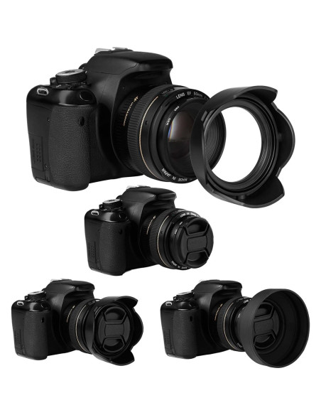 Juego de parasoles 58mm Funifunds: tulipán y goma colapsable