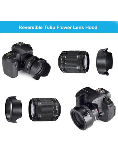 Juego de parasoles 58mm Funifunds: tulipán y goma colapsable