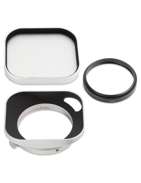 Gorro de lente cuadrado Haoge para Fujifilm XF27mmF2.8 R WR