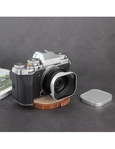 Gorro de lente cuadrado Haoge para Fujifilm XF27mmF2.8 R WR