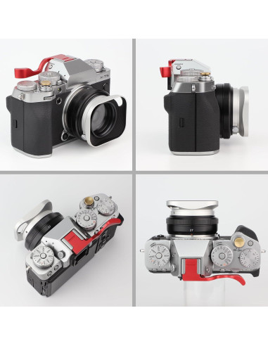 Gorro de lente cuadrado Haoge para Fujifilm XF27mmF2.8 R WR