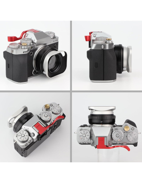 Gorro de lente cuadrado Haoge para Fujifilm XF27mmF2.8 R WR