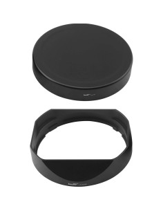 Sombrero de Lente Metálico Cuadrado Haoge LH-X16B para Fujifilm XF 16mm 2