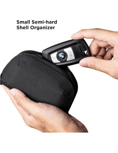 Cartera Compacta ALPAKA Hub Zip Pocket Negro 300D - Monedero con Cremallera para 30 Tarjetas 2