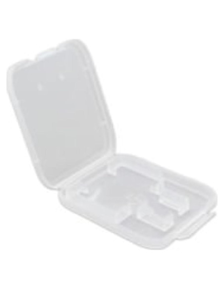 eTECH Paquete de 10 Estuches Plásticos para Tarjetas SD/MicroSD