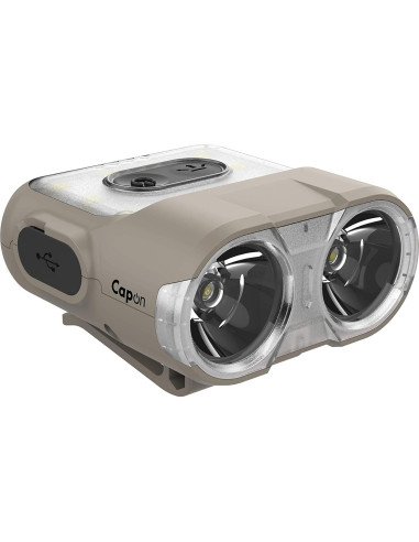 Linterna Frontal Claymore 120H Tan - LED Recargable USB-C