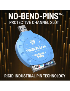 Lector de Tarjetas CF PixelFlash Azul USB 3.0 5GB/s 2