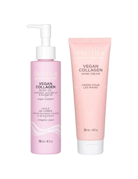 Conjunto Vegano de Crema de Manos y Aceite Corporal Pacifica 118 ml