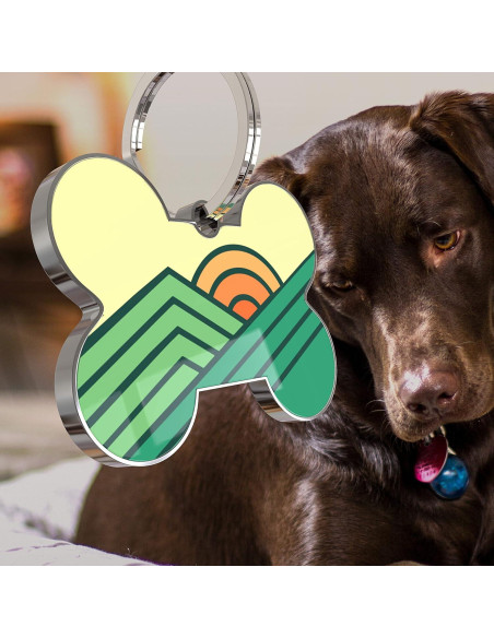 Etiqueta de identificación para mascotas KEKID con código QR