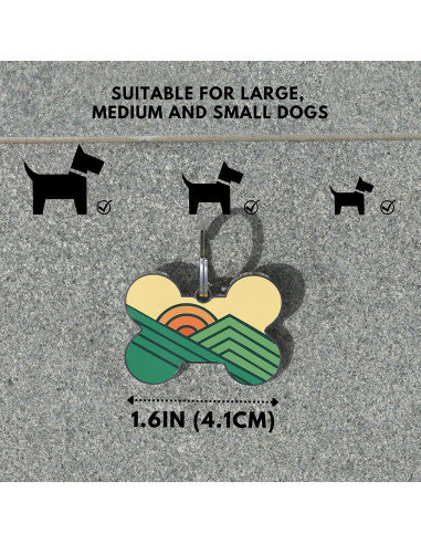 Etiqueta de identificación para mascotas KEKID con código QR