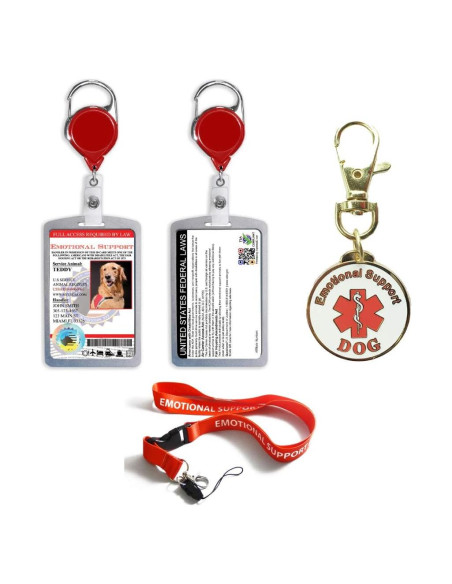 Tarjeta de Identificación de Perro de Servicio XpressID PVC