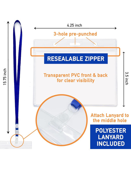 Juego de 20 Sujetadores de Identificación PRO-MASTER 10.8x8.9 cm