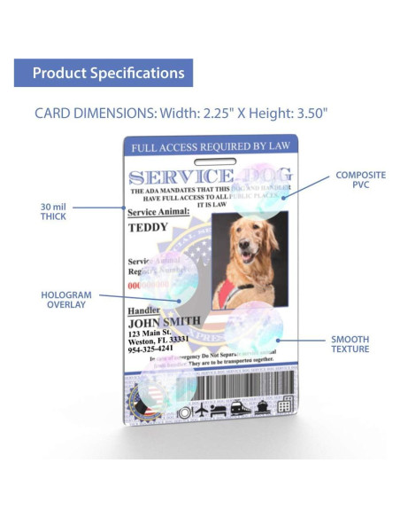 Identificación de Perro de Servicio XpressID - Paquete PRO