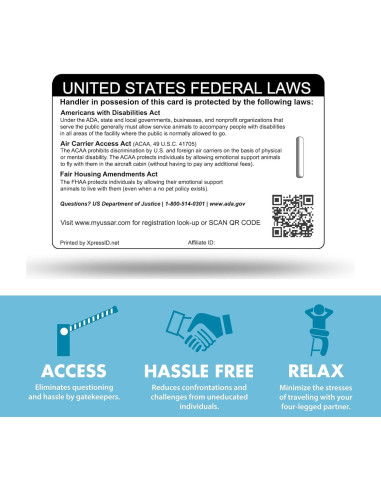 Identificación de Perro de Servicio XpressID - Paquete PRO