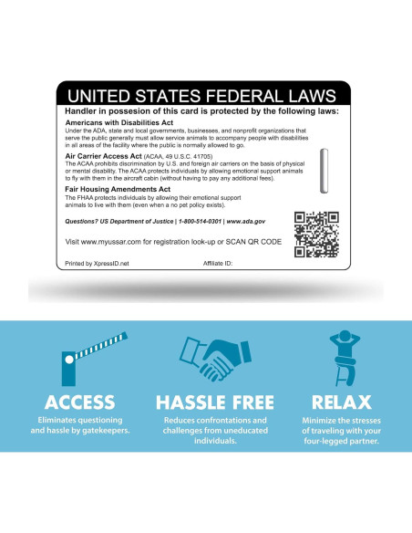 Identificación de Perro de Servicio XpressID - Paquete PRO