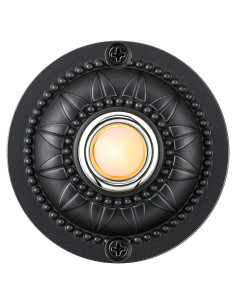 Botón de timbre Dreyoo de metal negro con luz LED