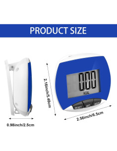 Contador de Pasos Weewooday XP6337 - 24 Piezas, Pantalla LCD 2