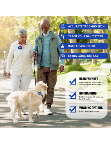 Contador de Pasos Weewooday XP6337 - 24 Piezas, Pantalla LCD