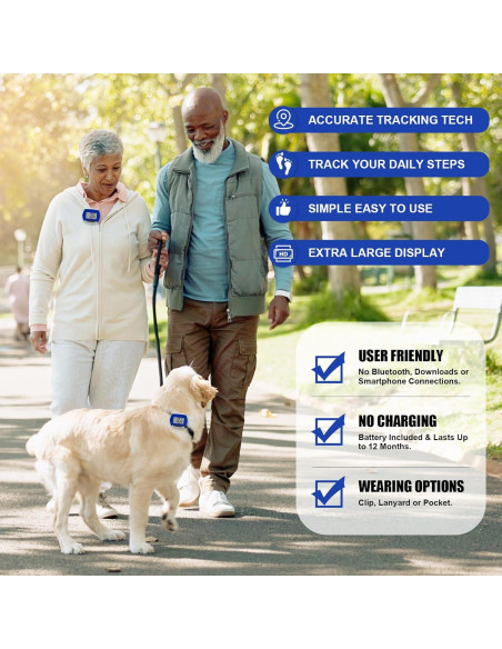 Contador de Pasos Weewooday XP6337 - 24 Piezas, Pantalla LCD