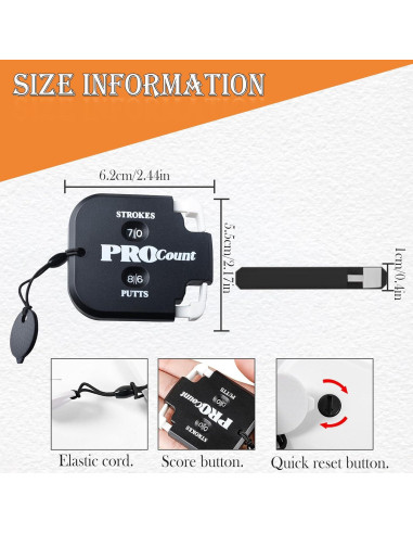 Paquete de 2 Contadores de Puntuación de Golf BangBoom