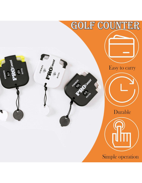 Paquete de 2 Contadores de Puntuación de Golf BangBoom