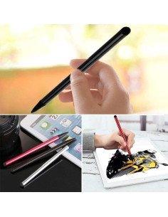 2 Bolígrafos Estilográficos Negros Jinshining para Pantallas Táctiles 2