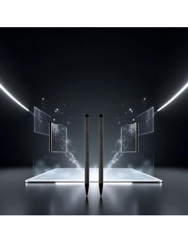 2 Bolígrafos Estilográficos Negros Jinshining para Pantallas Táctiles