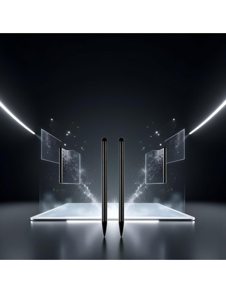 2 Bolígrafos Estilográficos Negros Jinshining para Pantallas Táctiles