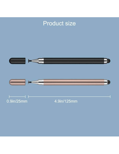 Bolígrafos Estilográficos 2 en 1 ANRACHEL para Pantallas Táctiles