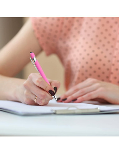 Bolígrafos Estilográficos Rosa 12 Piezas PASISIBICK 1.0mm