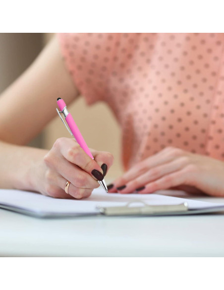 Bolígrafos Estilográficos Rosa 12 Piezas PASISIBICK 1.0mm