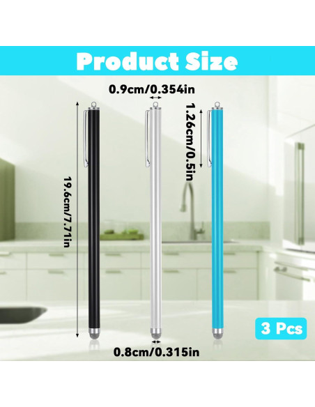 Bolígrafo Estilógrafo JIEYAO 3 Pcs Punta de Fibra Universal