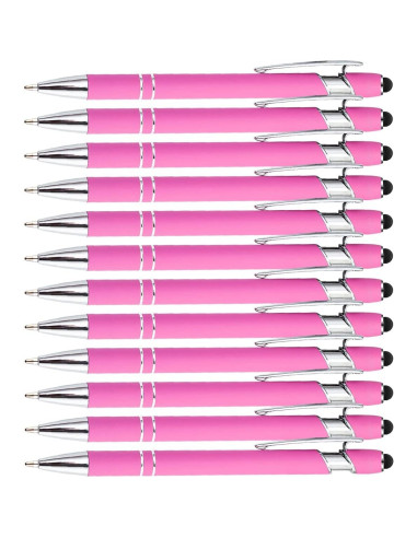 Bolígrafos Estilográficos Rosa 12 Piezas PASISIBICK 1.0mm