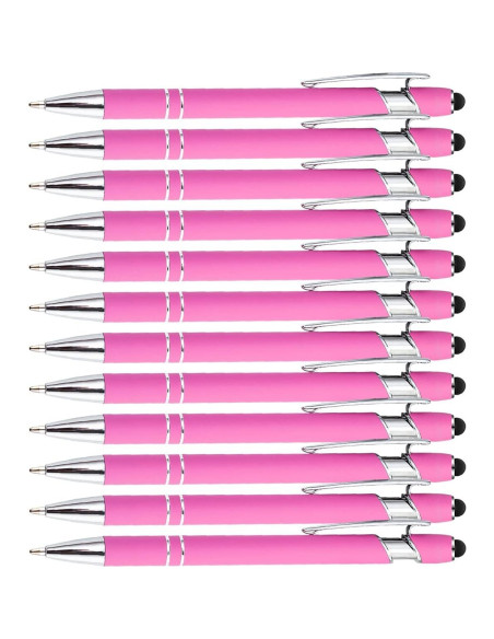 Bolígrafos Estilográficos Rosa 12 Piezas PASISIBICK 1.0mm