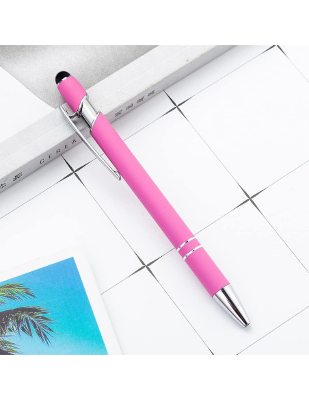 Bolígrafos Estilográficos Rosa 12 Piezas PASISIBICK 1.0mm