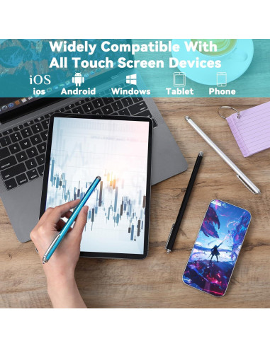 Bolígrafo Estilógrafo JIEYAO 3 Pcs Punta de Fibra Universal